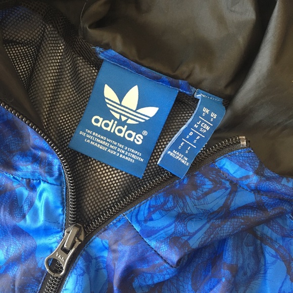 Adidas Originals Jacket, Windbreaker, Blue & Black - Picture 5 of 5